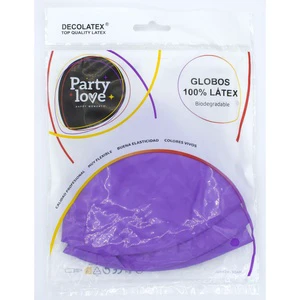 Party Love Latex Balloons 90Cm Purple 3Pcs Eco-Friendly Birthday Party Decor