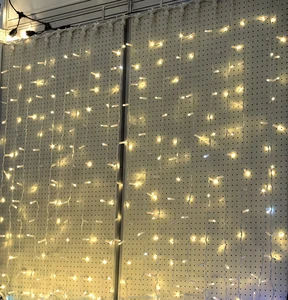 IP65 Waterproof Bi-color Remote Control LED Curtain Lights 360 Beam Angle AC Powered Outdoor Landscape Wedding Decorations CE