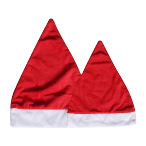 Festive Red Santa Hats Christmas Celebrations Adults Unisex 3D Embroidery Comfortable Fit Outdoor Holiday Accessory 100%