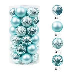 Custom New Year Gift 6cm Plastic Merry Christmas Tree Decor Round Ball With Logo Home Christmas Decorations For The Holidays