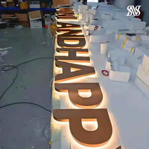Custom LED Illuminated Sign Wedding Sign Transparent Led Backlit Letters Smoke Shop Custom Led Sign