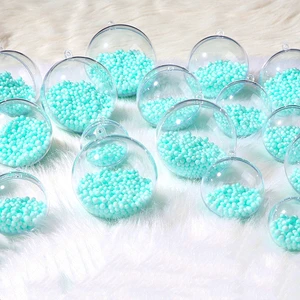 Bulk 8 Inch Large Ornaments Openable Christmas clear Hard Plastic Hollow Balls