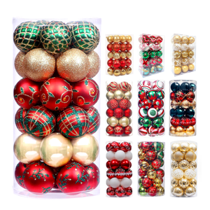 2024 New Christmas Tree Balls Ornaments Custom Christmas Balls Sets Adornos De Navidad Christmas Decorations