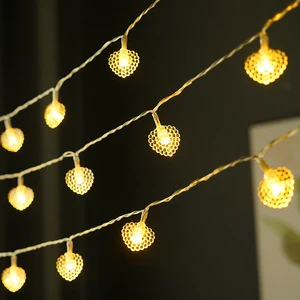 LED Pearlescent Love Light String for Christmas Valentine's Day Wedding Decorative Lantern IP65 Atmosphere Expression Proposal
