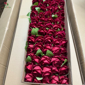 HH Rosas Artificiais Vermelhas Mariage Fleur Artificielle Flower Decoration Blanches Rouges Roses Fleurs Artificielles En Gros