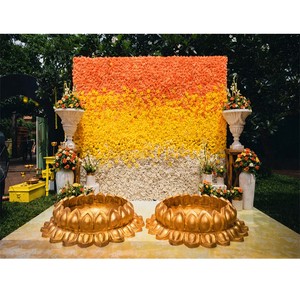 Lotus Shaped FRP Urli for Haldi Ceremony Bride Groom Big Size Modern NEW ARRIVAL Wedding Decoration Elegant Professional Durable