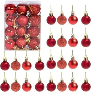 Customizable Mini Unbreakable Christmas Balls for Tree Ornaments and Party Decorations Holiday Supplies