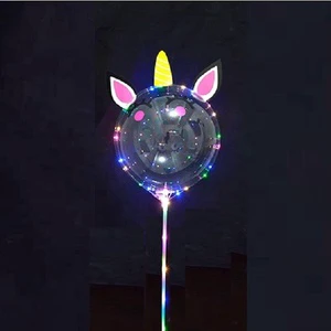 Led Bobo unicorn Balloon for Christmas Wedding Party Decoration Valentine's Day