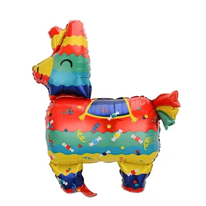 Custom Alpaca Cactus Fruit Aluminum Foil Balloon New Arrival Cartoon Party Supplies Balloon