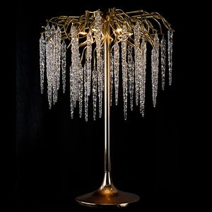 Luxury Iron Wireless Led Light High Quality Table Centerpiece Rechargeable for Wedding Lights Party Decor with Remote Control