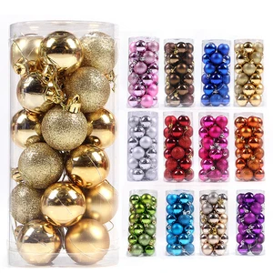 Large Glitter Christmas Ball Hanging Tree Ornament Party Decorations