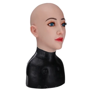 Crossdresser Silicone Head Mask Male to Female Facemask Realistic Party Masks for Cosplay Sissy Trangender