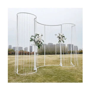 Wedding Supplies Metal Wedding Arch Flower Arrangement Stand Back Drop Event Stage Background Decoration Wedding