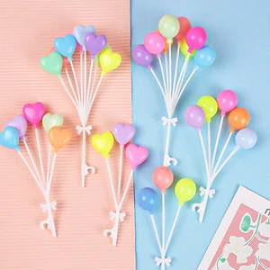 Diy Colorful Balloon Cake Decoration Ins Heart Balloon Birthday Cake Topper