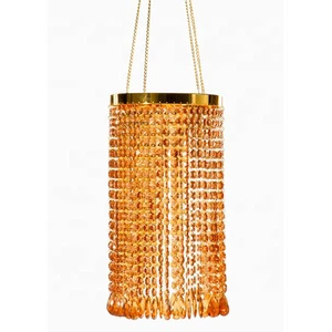 Luxury Wedding Ceiling Crystal Hanging Chandelier with Customized Color for Event Lighting Decoration