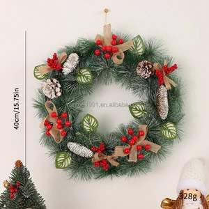 Highquality Christmas Wreath Christmas Door Hanging Christmas Decoration Wreath Round Christmas Wreath