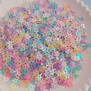 New Fashion 500g/Lot Pastel Spring Color Hollow Star Sequins Glitters Confetti for Birthday Baby Shower Wedding Party Decoration