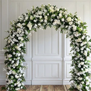 Customize Wedding Arch Ceiling Wedding Flower Arrangement Artificial Flower Decorative Frame Arch Home Decoration