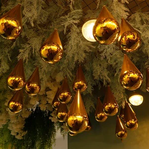 Wedding Hall Designs Venue Decoration Supplies Large Ceiling Tear Drop Pendant