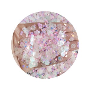 500g/Lot Assorted Mixed Shiny Sequins Glitters for DIY Arts Crafts Christmas Holiday Party Decorations Supplier