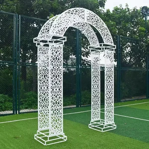 New Wedding Scene Layout European Outdoor Happiness Door Wedding Props Carved Iron Arch Frame Arch Backdrop