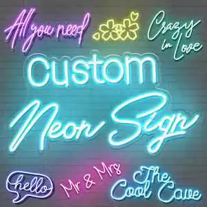 Led Sign Neon Name Sign Welcome Custom Neon Sign Wedding Light Custom