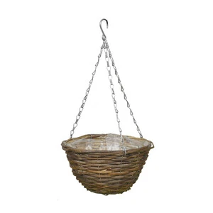 Customize Weaving Craft Christmas Floral Hanging Flower Basket Wicker Willow