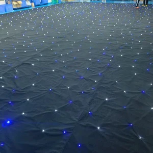 DMX512 RGB LED Star Curtain 90 LEDs 80 Animated Patterns For Wedding Backdrop Stage Decoration