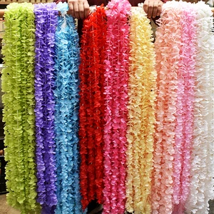 Artificial Wisteria Hydrangea Garland Wedding Ceiling Decor