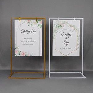Customized Wedding Arch Iron Welcome Sign for Wedding Party Scene Decoration