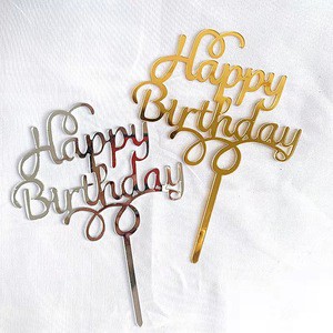 Hot Selling Cake Topper Decoration Party Decoration Happy Birthday Cake Topper Acrylic