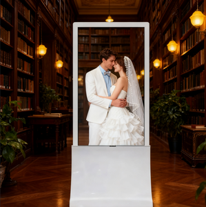Indoor Floor Standing Digital Signage For Wedding Venue - HD Touch Screen Display With Customizable Wedding Theme CE Certified