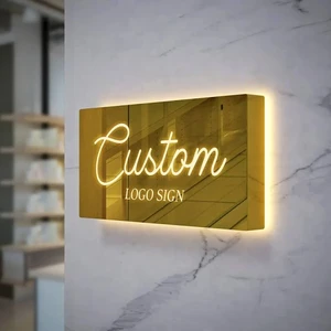 Customized Advertising 3D Hollow Light Box Outdoor Signage Metal Backlit Lightbox Sign Led Illuminated Wall Sign for Business