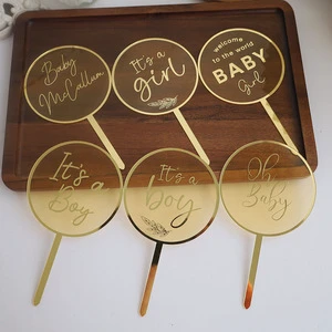 Acrylic Baby Shower Cake Topper