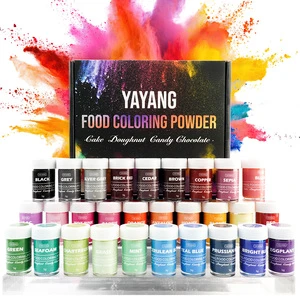 Set Food Grade Edible Pigment Powder Cake Oil Based Food Coloring Powder For Chocolate Bakery Decoration Ingredients