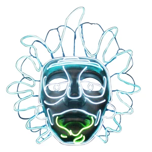 Party Supply Led Luminous Party Mask Halloween Costume Light up Mask