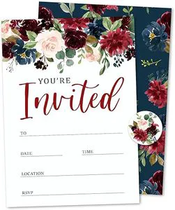 Eco Friendly Disposable Offset Printed Paper Invitation Cards for Wedding Bridal Shower Birthday Festival Party Love Design Gift