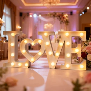 Customized Store Outdoor Signage Lights 3ft Marquee Letter 4ft Led Big Numbers Giant Light up Letters 4ft Marquee Letters