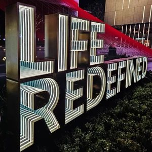 Infinite Mirror Letter 3D LED Wall Sign Illuminated Business Advertising with Remote Control for Wedding Application