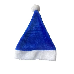 Non-Woven Christmas Hats in Blue Green Purple Red White Santa Felt for Kids and Adults