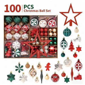 SHUANGYUAN Plastic Christmas Balls Hanging Decorative Gift Set Christmas Bauble Luxury Tree Ornaments Ball Bolas De Navidad