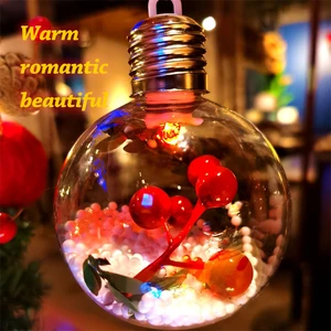 Howlighting Christmas Decoration Christmas Tree Ball Ornaments Home Decoration Xmas Transparent Ball
