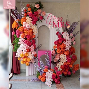 New Wedding Flowers Arch Wedding Backdrop Beautiful Flower Arch for Wedding Decoration