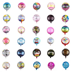 Wholesale New 18 Inch Round Foil Balloons Happy Birthday Christmas Party Decoration Balloons