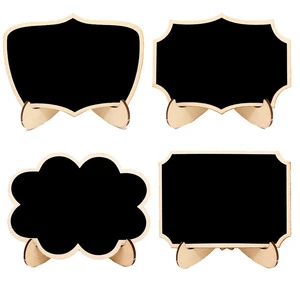 Small Wedding Wood Craft Menu Signs Painted Blackboard Message Board for Wedding Signs Event Decorations with Easel Stand