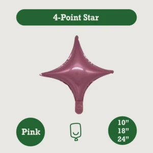 4 Point Star Foil Balloon 10 18 24 Inch Multi Colors Birthday Wedding Party Backdrop Custom OEM Mylar FAMA BSCI Sedex Decor