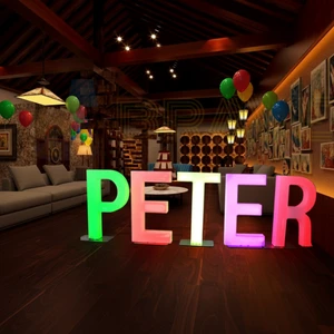 Factory Price Glowing Marry Me Letters Glowing Subtitles Low Price Letters Light Wedding Subtitles Numbers