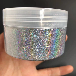 Wholesale Holographic Fine Glitter for Lip Gloss Making Pigment Powder Iridescent Effect