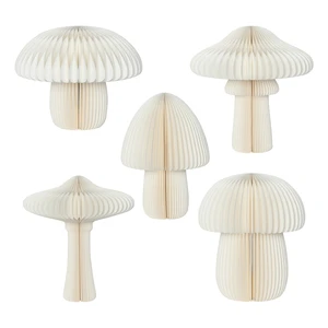 Rainbowbear 3D Honeycomb Paper Easter Mushroom Decoration Window Displays Home Party Table Centerpiece Eco-friendly Decorations