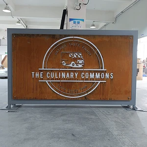 Commercial Outdoor Led Sign Monument for Business Free Standing Large Monument Sign for a Mall Park